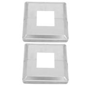 POPETPOP 2 Pezzi Copertura Base per Colonna Quadrata Split in Ferro 8x8 Cm