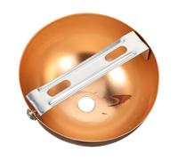 POPETPOP 2 Pezzi Copertura Lampada Pendente da Soffitto in Ferro e Rame, Design Moderno a Mezza Luna, Facile Installazione con Supporto a Croce, per Interni Contemporanei