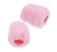 POPETPOP 2 pezzi Copertura Microfono Antivento Pelliccia Morbida Protezione Spessa per Microfono Condensatore Riduce Rumore e Vento Filtro Mic Lavabile e Riutilizzabile Adatta per