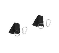 POPETPOP 2 Pezzi Corda oscillante legata Swing del Giardino Famina all'aperto Oscillazione Swing di Alberi Ganci per funi sospese Corda per Amaca appesa Kit Altalena Nylon Nero
