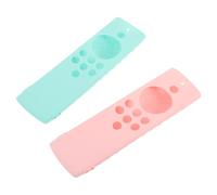POPETPOP 2 pezzi Custodia in Silicone per Telecomando da Protezione Resistente Graffi e Urti Copertura Morbida e Confortevole in Colore Menta e Rosa Compatibile con Stick per Streaming TV