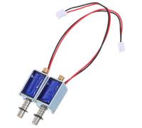POPETPOP 2 Pezzi Elettromagnete Dc a Spinta e Trazione Attuatore Telescopico in Ferro, Meccanismo di Contatto Affidabile ed Efficiente per Strumenti di Precisione e Automazione