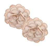 POPETPOP 2 Pezzi Fermagli Decorativi per Scarpe Fiori di Rosa e Strass Staccabili per Tacchi da Donna Adatti a Matrimoni in Stagione Fredda