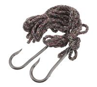 POPETPOP 2 Pezzi Gancio di Sollevamento Scorrevole in Acciaio, 220 Lbs per | Struttura Antiscivolo, Aiuto al Fissaggio del Carico, per Cavi Metallici e Uso in Garage o Traino