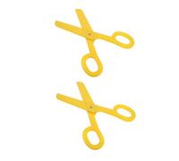 POPETPOP 2 Pezzi Grandi Forbici da Gioco per Props Teatrali Divertenti Gialli Forbici Giganti Leggere e Sicure per Spettacoli e Foto Divertenti