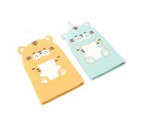 POPETPOP 2 pezzi Guanti da Bagno per Cotone e Poliestere Morbidi e Assorbenti Guanto Doccia Cartoon Animale Selvatico per Pulizia Corpo Dimensioni Leggere e Facili da Usare Regalo per