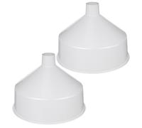 POPETPOP 2 Pezzi Imbuto di Plastica Bianco Grande Capacità Resistente a Cadute Beccuccio per Riempimento Rapido per Cucina e Uso Commerciale