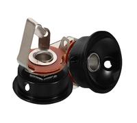 POPETPOP 2 Pezzi Jack Uscita Chitarra Elettrica Piastra Socket Rotonda per Connessione Stabile Accessori Compatibili con Vari Modelli Riduce Perdita e Migliora Qualità Audio