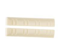 POPETPOP 2 pezzi Mandolino String Nut Sostituzione Dado Ponte in Materiale Resistente Supporto Corde per Mandolino con Superficie Liscia e Scanalature Sottili per Tono e Sustain