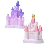 POPETPOP 2 Pezzi Miniature Castle Model Decor Micro Landscape Moss Terrarium Ornament Lightweight Garden And Indoor Fairy Tale Castle for Miniature Scenes