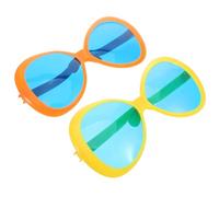 POPETPOP 2 Pezzi Occhiali da Sole Hawaiani Giganti in Plastica Morbida per Feste a Tema Spiaggia Design Esagerato e Stile Divertente per Accessori da Cosplay Unici