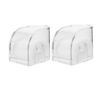 POPETPOP 2 pezzi Orologi Piccole Trasparenti in Acrilico per Appendere Organizer Custodia Solida per Uomo e Donna Supporto Espositore Orologio da Polso Resistente e Pratico