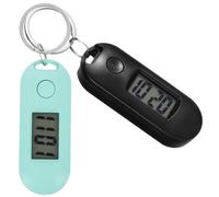 POPETPOP 2 Pezzi Orologio Digitale Tascabile per Studenti, Design Creativo in Plastica, Leggero e Silenzioso, Facile da Appendere a Zaino o Portachiavi, Durante L'esame