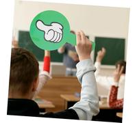 POPETPOP 2 pezzi Palette da Voto Doppia Faccia in Plastica Resistente per Aula con Visibile e Colori Vivaci Lavagna di Giudizio Portatile Leggera per Insegnanti e Studenti