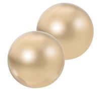POPETPOP 2 pezzi Palle da in Ottone Sfera Liscia Portatilper Manuale Attrezzi per Stretching e Yoga Adattper Uso Domestico per Anziani