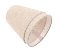 POPETPOP 2 pezzi Paralume in Lino Tessuto Naturale per Lampada da Tavolo e Parete Design Artigianale Clip Facile da Installare Copertura per Lampadine Candelabro Sostenibile ed Ecologico