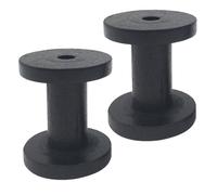 POPETPOP 2 Pezzi Porta Filo da Cucito in Legno Massello Piccolo 5x6 Cm, Bobine di Filo da Cucito e Rocchetti per Tessitura, Organizzatore Pratico per Filati Fai da Te Artigianato