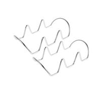 POPETPOP 2 Pezzi portabottiglie da appoggio Portabottiglie in metallo piano porta vino tappetino per esposizione di bottiglie di vino Porta del portabottiglie Acciaio inossidabile Argento