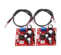 POPETPOP 2 Pezzi Preamplificatore Phono per Giradischi, Scheda Preamplificatrice Stereo per Turntable, Modulo DIY in Metallo e Plastica, Rosso, per Record Player