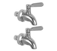 POPETPOP 2 Pezzi Rubinetto Ricambio per Distributore Bevande in Acciaio Inox Erogatore Antigoccia per Acqua e Facile Installazione per Uso e Commerciale