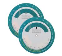 POPETPOP 2 Pezzi Ruota Bmi di Monitoraggio Peso Corporeo in Plastica, Strumento di Calcolo Imc da Parete, Facile da Leggere, per Strutture Mediche e Casa