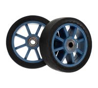 POPETPOP 2 pezzi Ruote per Carrello Pesante Sostituzione Pratica con Cuscinetti in Acciaio Ruote Resistenti per Trasporto Merci e Bagagli Facili da Installare e Durevoli