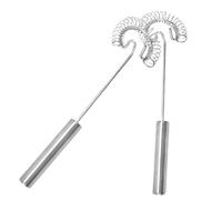 POPETPOP 2 pezzi Sbattitore Manuale Uova Inossidabile Frusta Ergonomica per Latte e Uova Mixer Manuale Veloce e Facile da Utensile da e