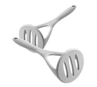 POPETPOP 2 pezzi Schiacciapatate in Acciaio Inossidabile con Manico in Antiscivolo per Purè e Verdure Utensile Manuale Multifunzionale per Cucina Facile da Pulire e Durevole