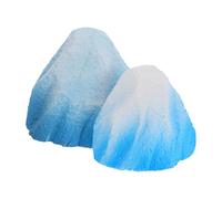 POPETPOP 2 Pezzi scultura da giardino roccioso orso habitat mestiere giocattolo d'avventura iceberg torta figura artica realistica ornamento montagna set da gioco Paesaggio Schiuma