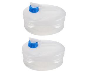 POPETPOP 2 Pezzi Secchio Pieghevole, 3l, Contenitore Trasparente | Ldpe4 Rinforzato, Manico Robusto e Struttura Ripiegabile, per Acqua da Cucina, Eventi All'aperto, Terreno Difficile