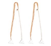 POPETPOP 2 Pezzi Spalline Reggiseno Donna in Metallo Oro Nappa, Cinghia Regolabile Antiscivolo, Accessori Eleganti, Facile da Indossare e Decorativo