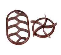 POPETPOP 2 pezzi Stampo per Pane in Plastica con Forme Rotonda e Pressa per Impasto Antiaderente per Forno Casa e Facilità Sformatura e Pulizia