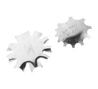 POPETPOP 2 pezzi Stencil in Metallo per Manicure Francese Template Unghie Resistenti per Nail Art Guide per Bordi Unghie Eleganti e Rifiniture Precise per Saloni e Uso Professionale