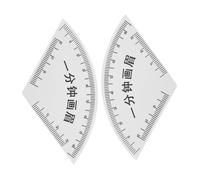 POPETPOP 2 Pezzi Strumento per Misurazione Sopracciglia in PVC Righello per Mappatura e Disegno Preciso Guida per Modellare Sopracciglia Simmetriche Adatta Tutti i Tipi di Viso Accessorio