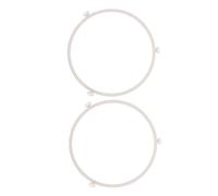 POPETPOP 2 pezzi Supporto per Piatto Girevole Microonde Set Base Rotante per Vassoio Microwave Tray Ring Accessorio Riparazione Forno per Rotazione Uniforme e Durata Prolungata