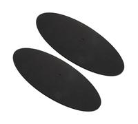 POPETPOP 2 pezzi Tappetino in Panno per Giradischi Antivibrazione e Protettivo per Dischi in Vinile Pad Sottopiatto Leggero e Resistente per Lettori di Vinili