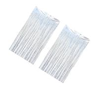 POPETPOP 2 pezzi Tende Frangia Lamina Metallizzata per Decorazioni Fotografico Elegante per Matrimoni Compleanni e Altri Eventi