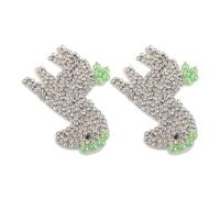POPETPOP 2 Pezzi Toppa Ricamata a Cavallino Perline e Strass, da Cucire, Applicazione per Abiti e Jeans, Fai da Te