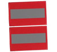 POPETPOP 2 pezzi Toppe Riflettenti Adesive per Abbigliamento e Zaini Patch Sicurezza Notte Resistente e Morbida per Campeggio e Attività Outdoor