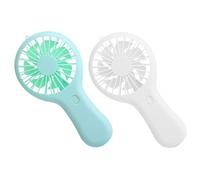 POPETPOP 2 pezzi Ventilatore Mini Portatile Ricaricabile USB Ventilatore Maneggevole per Design Compatto per Viaggi e Attività All Aperto Facile da Trasportare e Utilizzare