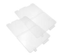 POPETPOP 2 Scatole Organizer Trasparenti per Oggetti e Puzzle Contenitori Plastica con per Ufficio Articoli da e Stoccaggio Ordinato