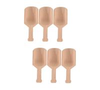 POPETPOP 2 Set Cucchiaio Di Legno Notizia in Anticipo Scoop Cucchiaino Da Tè Resistente All'usura Cucchiaio Di Sale Da Bagno Per Uso Domestico Paletta Per Sale Da Bagno in Legno 3 Pezzi * 2