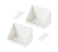 POPETPOP 2 set Mensola da Parete per Bagno in Resistente Portasciugamani e Accessori da Bagno per Organizzazione Quotidiana Supporto per Spazzolini Shampoo e Oggetti Design Semplice e