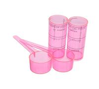 POPETPOP 2 Set Misurino Dentale in Plastico Rosa per Professionisti Dentali Misurazione Precisa e Facile da Pulire, per Cliniche Dentali e Laboratori