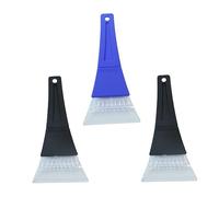 POPETPOP 2 Set Raschia Ghiaccio Per Auto Pratico Spatole Per Rimozione E Ghiaccio Con Antiscivolo E Design Leggero Per Parabrezza Auto 3 Pezzi*2