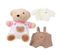 POPETPOP 2 Set Vestiti Per Bambole Di Peluche Vestiti Per Giocattolo Vestiti Dell'orso Giocattolo Orso Orso Vestiti Di Animali Di Peluche Vestiti Da Bambola Piccoli Vestiti Stoffa