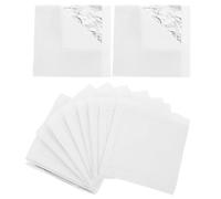 POPETPOP 20 Fogli Fogli per Permanente dei Chioma Resistenti al Calore in Cotone e Tinfoil Bianco per Uso Professionale e Fai da Te a Casa per Parrucchieri e Styling Chioma