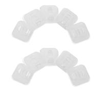 POPETPOP 20 Mini Clip Trasparenti per Luci Sospese da Interno ed Esterno Adesivo Forte, Ganci per Cavi e Lampade a Sospensione, per Decorazioni Natalizie, Feste e Balconi, Riutilizzabili