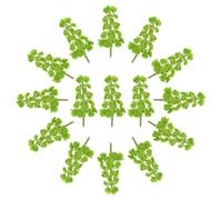 POPETPOP 20 Pezzi Alberi Modellini in Plastica Colore Verde Chiaro Resistenti alla Deformazione per Paesaggi di Treni Modello e Scene Fai da Te Design Realistico e Naturale