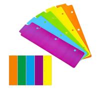 POPETPOP 20 Pezzi Divisori per Mini Raccoglitori Ad Anelli in Plastica Colorata Segnalibri e Righelli per Notebook Indici per Organizzazione Efficiente e Duratura